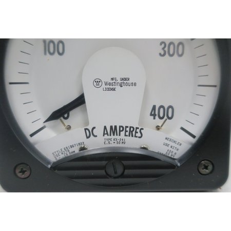 Westinghouse Dc 0400A Amp Ammeter KX241AX